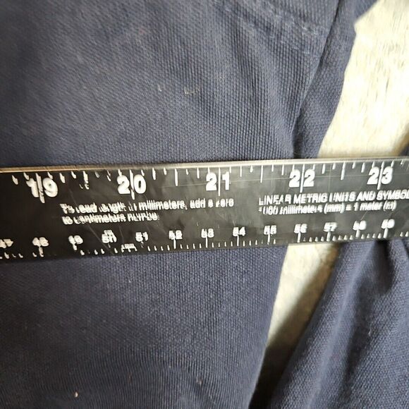 Tailor Vintage Men's Shirt Lg Long Sleeve Navy stretch knit - Picture 5 of 10